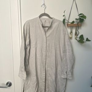 Cute Gray Cotton Tunic